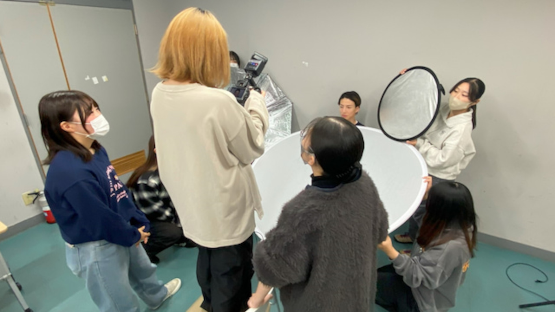 モデル撮影の様子